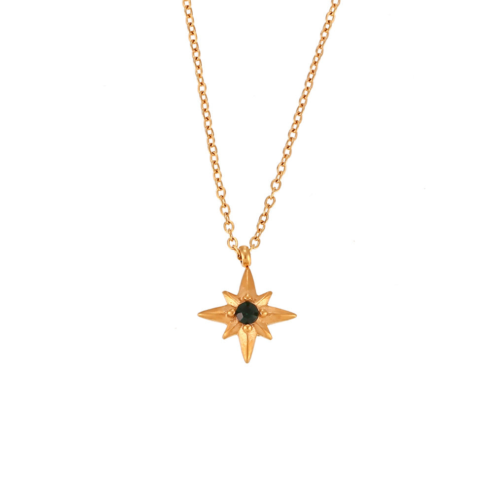 Clementine Star Gold Stainless Steel Necklace